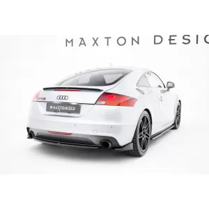 Maxton Design spoiler set suitable for side skirts, front, rear bumper and trunk of Audi TT S-Line 8J 2011-2013, Gloss Black-image-6347694