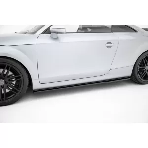 Maxton Design spoiler set suitable for side skirts, front, rear bumper and trunk of Audi TT S-Line 8J 2011-2013, Gloss Black-image-6347696