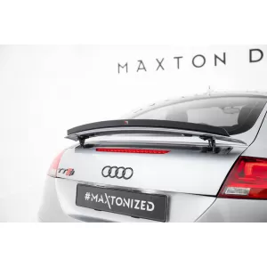 Maxton Design spoiler set suitable for side skirts, front, rear bumper and trunk of Audi TT S-Line 8J 2011-2013, Gloss Black-image-6347703