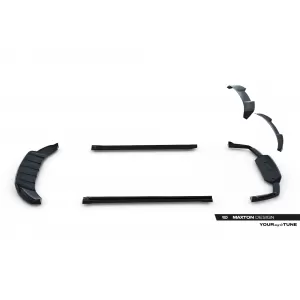 Maxton Design spoiler set suitable for side skirts, front, rear bumper and trunk of Bentley Bentayga 2015-2020, Gloss Black-image-6347708