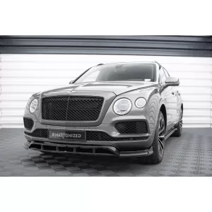 Maxton Design spoiler set suitable for side skirts, front, rear bumper and trunk of Bentley Bentayga 2015-2020, Gloss Black-image-6347712