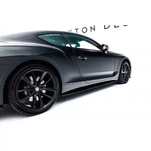 Maxton Design spoiler set suitable for side skirts, front, rear bumper and trunk of Bentley Continental GT Coupe 2018-2024, Gloss Black-image-6347745