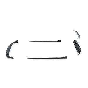 Maxton Design version 1 spoiler set suitable for side skirts, front, rear bumper and trunk of BMW M135i F40 2019-2024, Gloss Black-image-6347759
