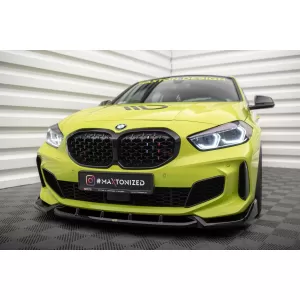 Maxton Design version 1 spoiler set suitable for side skirts, front, rear bumper and trunk of BMW M135i F40 2019-2024, Gloss Black-image-6347763