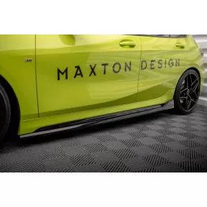 Maxton Design version 1 spoiler set suitable for side skirts, front, rear bumper and trunk of BMW M135i F40 2019-2024, Gloss Black-image-6347767