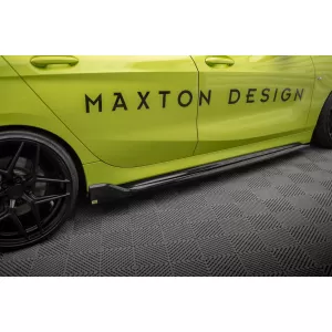 Maxton Design version 1 spoiler set suitable for side skirts, front, rear bumper and trunk of BMW M135i F40 2019-2024, Gloss Black-image-6347768