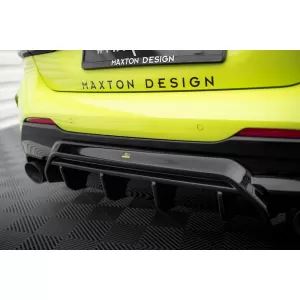 Maxton Design version 1 spoiler set suitable for side skirts, front, rear bumper and trunk of BMW M135i F40 2019-2024, Gloss Black-image-6347770