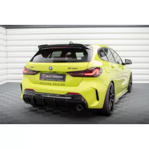 Maxton Design version 2 spoiler set suitable for side skirts, front, rear bumper and trunk of BMW M135i F40 2019-2024, Gloss Black-image-6347780