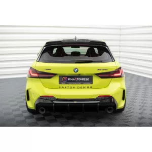 Maxton Design version 2 spoiler set suitable for side skirts, front, rear bumper and trunk of BMW M135i F40 2019-2024, Gloss Black-image-6347783