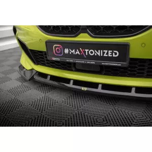 Maxton Design version 2 spoiler set suitable for side skirts, front, rear bumper and trunk of BMW M135i F40 2019-2024, Gloss Black-image-6347784