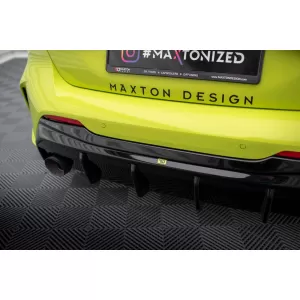 Maxton Design version 2 spoiler set suitable for side skirts, front, rear bumper and trunk of BMW M135i F40 2019-2024, Gloss Black-image-6347792