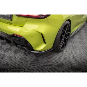 Maxton Design version 2 spoiler set suitable for side skirts, front, rear bumper and trunk of BMW M135i F40 2019-2024, Gloss Black-image-6347794