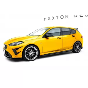 Maxton Design version 1 spoiler set suitable for side skirts, front, rear bumper and trunk of BMW 1 M-Pack F70 after 2024, Gloss Black-image-6347806