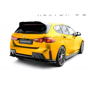 Maxton Design version 1 spoiler set suitable for side skirts, front, rear bumper and trunk of BMW 1 M-Pack F70 after 2024, Gloss Black-image-6347809