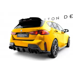 Maxton Design version 2 spoiler set suitable for side skirts, front, rear bumper and trunk of BMW 1 M-Pack F70 after 2024, Gloss Black-image-6347830