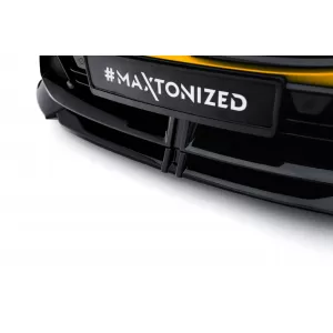 Maxton Design version 2 spoiler set suitable for side skirts, front, rear bumper and trunk of BMW 1 M-Pack F70 after 2024, Gloss Black-image-6347834