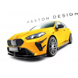 Maxton Design version 3 spoiler set suitable for side skirts, front, rear bumper and trunk of BMW 1 M-Pack F70 after 2024, Gloss Black-image-6347851