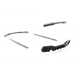 Maxton Design version 1 spoiler set suitable for side skirts, front, rear bumper and trunk of BMW M140i F20 2015-2019, Gloss Black-image-6347864
