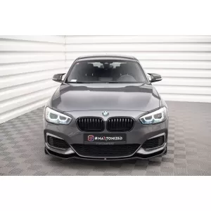 Maxton Design version 1 spoiler set suitable for side skirts, front, rear bumper and trunk of BMW M140i F20 2015-2019, Gloss Black-image-6347865
