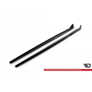 Maxton Design version 2 spoiler set suitable for side skirts, front, rear bumper and trunk of BMW M140i F20 2015-2019, Gloss Black-image-6347882