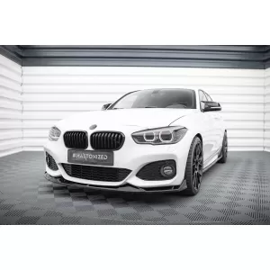 Maxton Design version 2 spoiler set suitable for side skirts, front, rear bumper and trunk of BMW M140i F20 2015-2019, Gloss Black-image-6347889