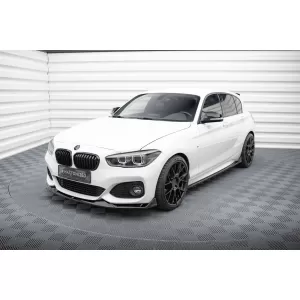 Maxton Design version 2 spoiler set suitable for side skirts, front, rear bumper and trunk of BMW M140i F20 2015-2019, Gloss Black-image-6347890