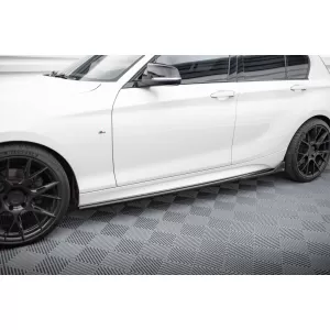 Maxton Design version 2 spoiler set suitable for side skirts, front, rear bumper and trunk of BMW M140i F20 2015-2019, Gloss Black-image-6347895