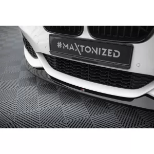 Maxton Design version 2 spoiler set suitable for side skirts, front, rear bumper and trunk of BMW M140i F20 2015-2019, Gloss Black-image-6347897