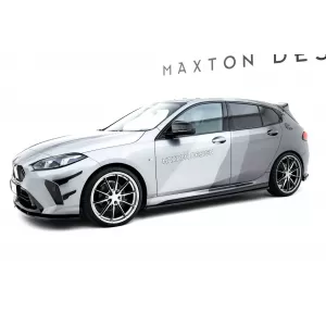 Maxton Design version 1 spoiler set suitable for side skirts, front, rear bumper and trunk of BMW 1 M-Pack F70 after 2024, Gloss Black-image-6347915
