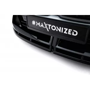 Maxton Design version 1 spoiler set suitable for side skirts, front, rear bumper and trunk of BMW 1 M-Pack F70 after 2024, Gloss Black-image-6347924