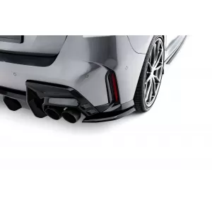Maxton Design version 1 spoiler set suitable for side skirts, front, rear bumper and trunk of BMW 1 M-Pack F70 after 2024, Gloss Black-image-6347927