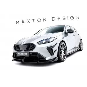 Maxton Design version 2 spoiler set suitable for side skirts, front, rear bumper and trunk of BMW 1 M-Pack F70 after 2024, Gloss Black-image-6347944