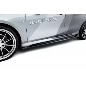 Maxton Design version 2 spoiler set suitable for side skirts, front, rear bumper and trunk of BMW 1 M-Pack F70 after 2024, Gloss Black-image-6347950