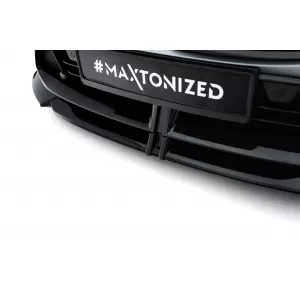 Maxton Design version 2 spoiler set suitable for side skirts, front, rear bumper and trunk of BMW 1 M-Pack F70 after 2024, Gloss Black-image-6347954