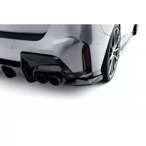 Maxton Design version 2 spoiler set suitable for side skirts, front, rear bumper and trunk of BMW 1 M-Pack F70 after 2024, Gloss Black-image-6347957