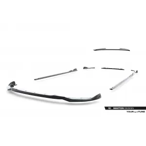 Maxton Design spoiler set suitable for side skirts, front, rear bumper and trunk of BMW 2 Coupe M420i G42 after 2021, Gloss Black-image-6347964