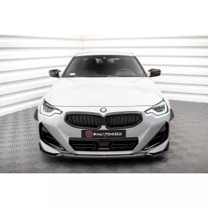 Maxton Design spoiler set suitable for side skirts, front, rear bumper and trunk of BMW 2 Coupe M420i G42 after 2021, Gloss Black-image-6347966