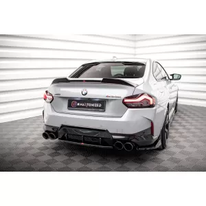 Maxton Design spoiler set suitable for side skirts, front, rear bumper and trunk of BMW 2 Coupe M420i G42 after 2021, Gloss Black-image-6347969