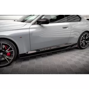 Maxton Design spoiler set suitable for side skirts, front, rear bumper and trunk of BMW 2 Coupe M420i G42 after 2021, Gloss Black-image-6347973