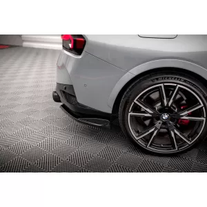Maxton Design spoiler set suitable for side skirts, front, rear bumper and trunk of BMW 2 Coupe M420i G42 after 2021, Gloss Black-image-6347978