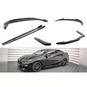image-28-Maxton Design version 2 spoiler set suitable for side skirts, front, rear bumper and trunk of BMW 2 Gran Coupe M-Pack F44 2019-2024, Gloss Black