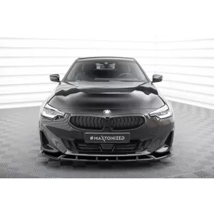 Maxton Design version 2 spoiler set suitable for side skirts, front, rear bumper and trunk of BMW 2 Coupe G42 after 2021, Gloss Black-image-6348038