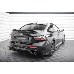 Maxton Design version 2 spoiler set suitable for side skirts, front, rear bumper and trunk of BMW 2 Coupe G42 after 2021, Gloss Black-image-6348040