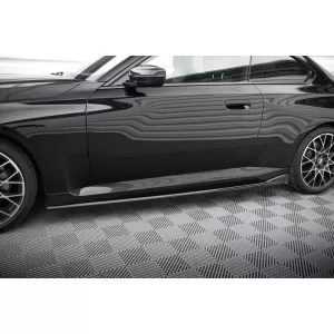 Maxton Design version 2 spoiler set suitable for side skirts, front, rear bumper and trunk of BMW 2 Coupe G42 after 2021, Gloss Black-image-6348043