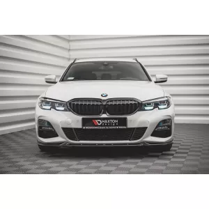 Maxton Design spoiler set suitable for side skirts, front, rear bumper and trunk of BMW 3 M-Pack Touring G21 2018-2022, Gloss Black-image-6348056