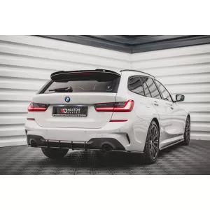 Maxton Design spoiler set suitable for side skirts, front, rear bumper and trunk of BMW 3 M-Pack Touring G21 2018-2022, Gloss Black-image-6348059