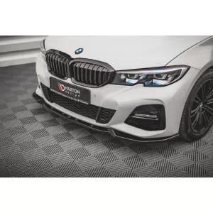 Maxton Design spoiler set suitable for side skirts, front, rear bumper and trunk of BMW 3 M-Pack Touring G21 2018-2022, Gloss Black-image-6348060