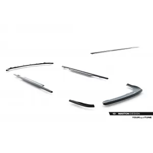 Maxton Design spoiler set suitable for side skirts, front, rear bumper and trunk of BMW 3 Coupe E46 1998-2003, Gloss Black-image-6348067