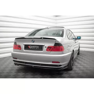 Maxton Design spoiler set suitable for side skirts, front, rear bumper and trunk of BMW 3 Coupe E46 1998-2003, Gloss Black-image-6348073
