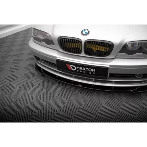Maxton Design spoiler set suitable for side skirts, front, rear bumper and trunk of BMW 3 Coupe E46 1998-2003, Gloss Black-image-6348074
